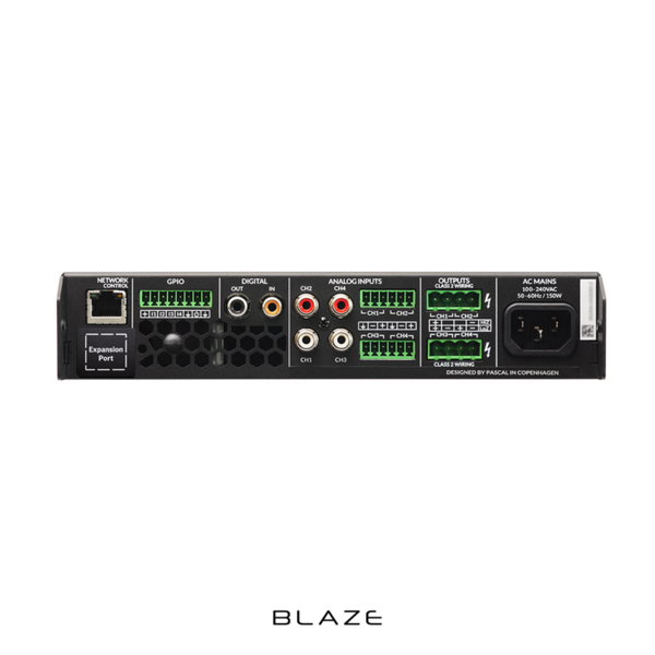 10 INPUT  240W MAX 4-CHANNEL NETWORKABLE MATRIX SMART AMP W/ONBOARD DSP, WI-FI & POWERSHARING